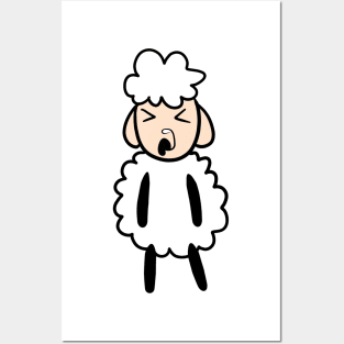 cute little sheep Posters and Art